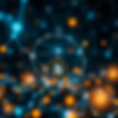 Understanding Blockchain Technology An intricate blockchain network visualization