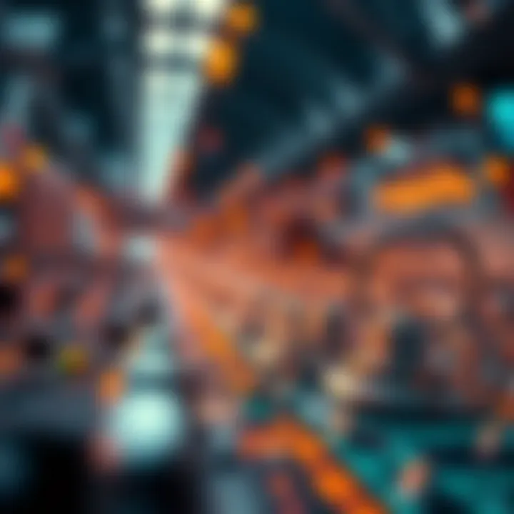 Abstract representation of cryptocurrency innovation and regulation