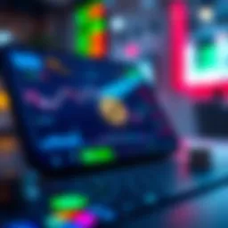 Cryptocurrency trading app interface showcasing features