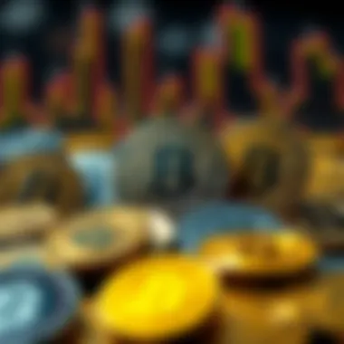 Diverse Cryptocurrencies in the Market Visual representation of diverse cryptocurrencies