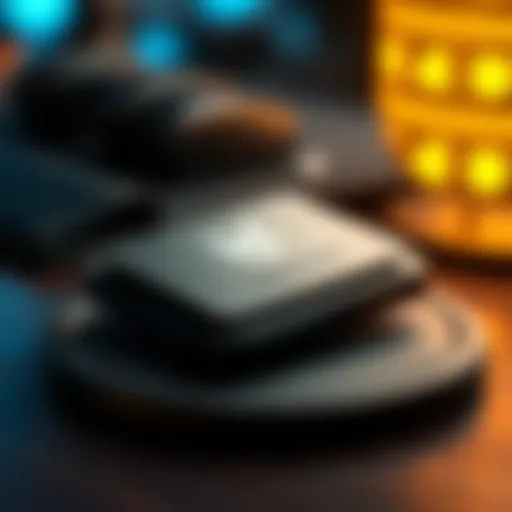 Detailed view of Trezor wallet showcasing its sleek design and interface