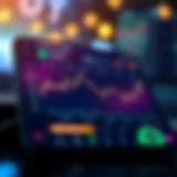 A sleek interface of a crypto price tracking app displaying real-time data