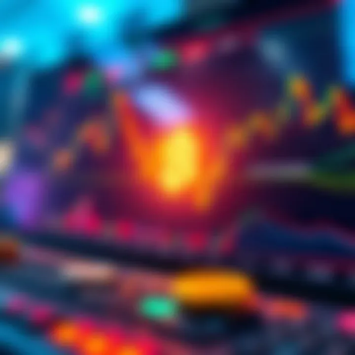 A detailed analysis of crypto price trends on a digital dashboard