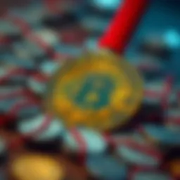 Conceptual illustration of cryptocurrency minting