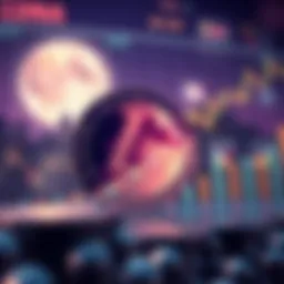 Chart illustrating Luna cryptocurrency price trends